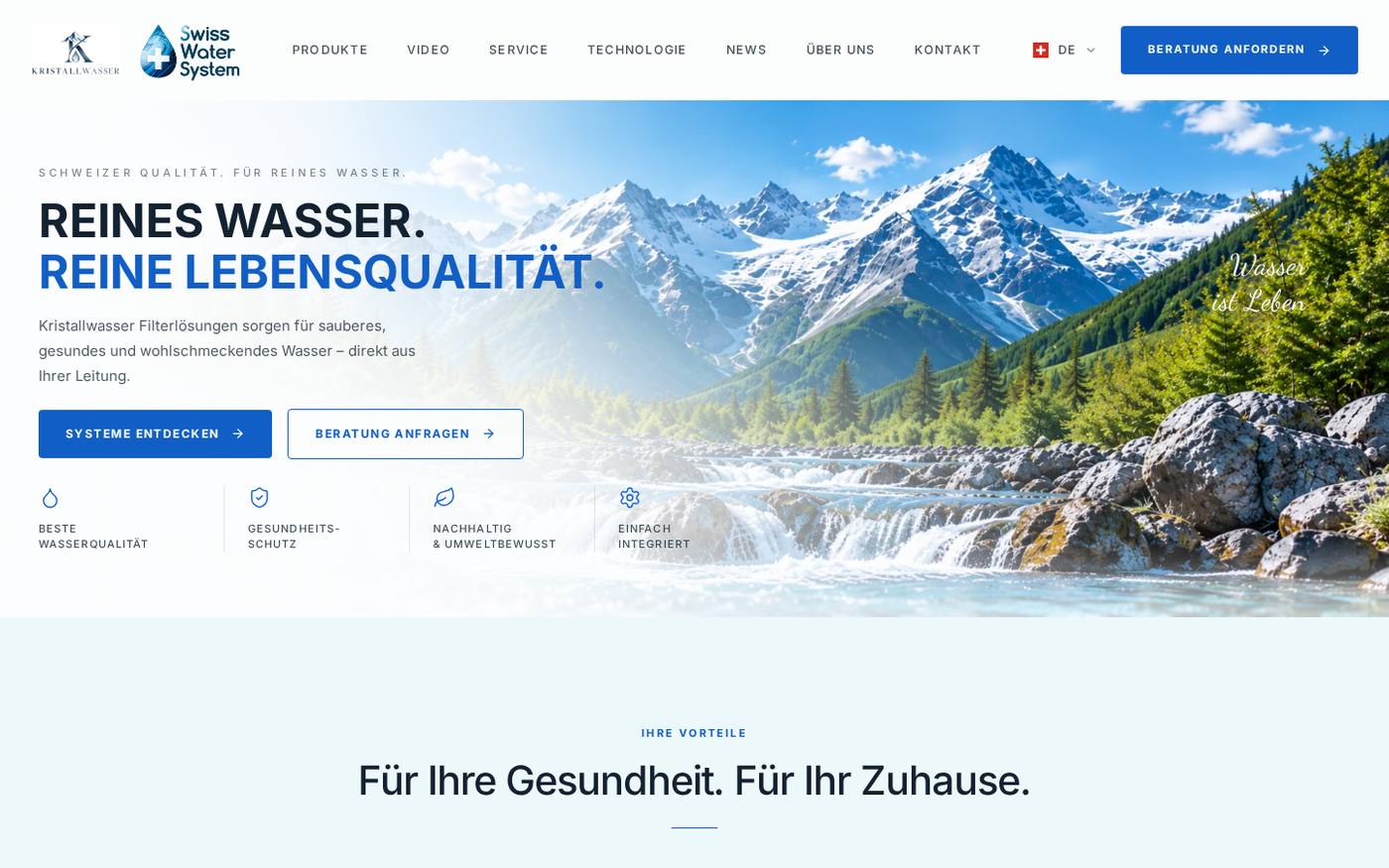 Kristallwasser — Projekt von BLUELINES